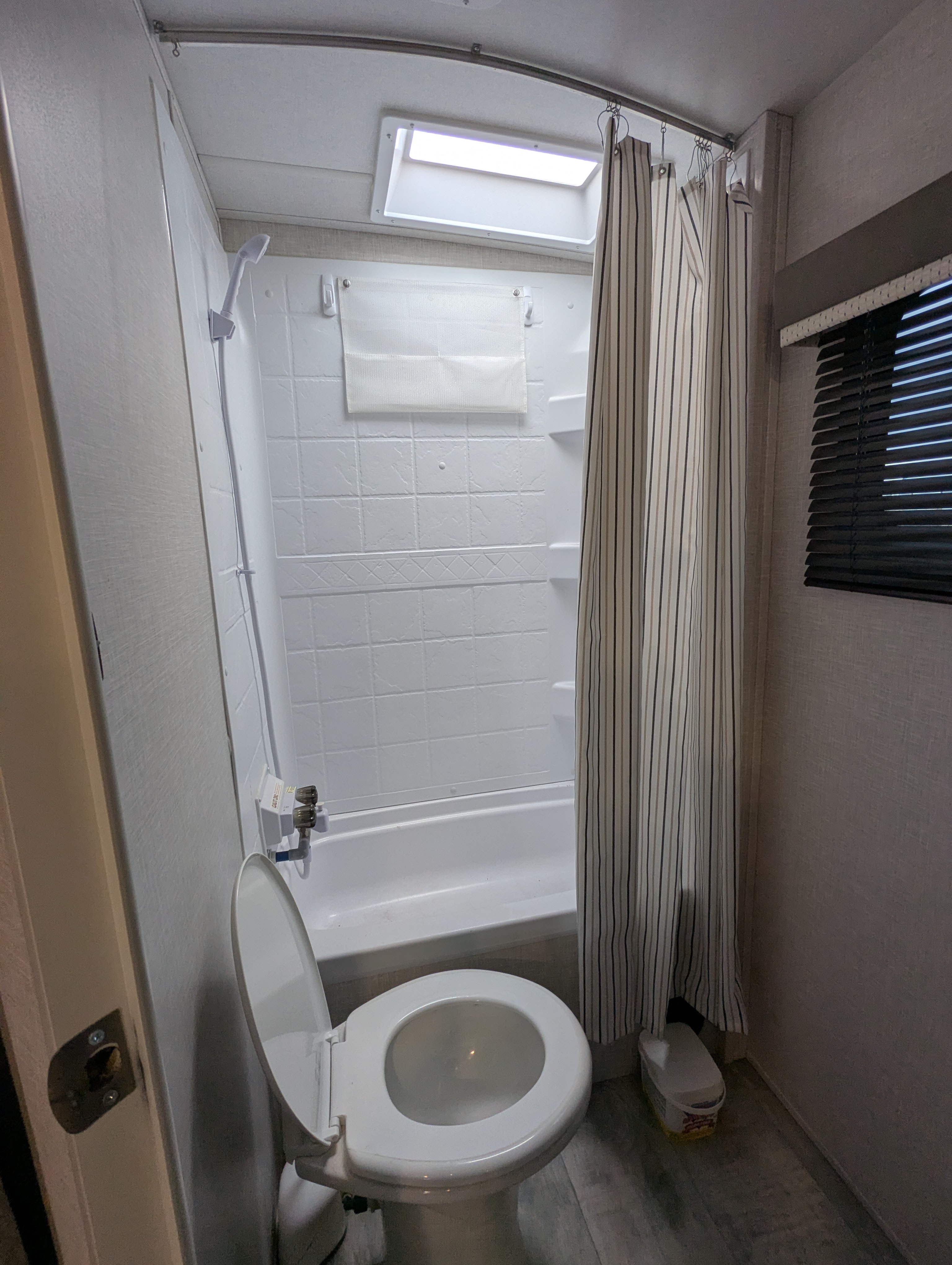 Bathroom — toilet and shower