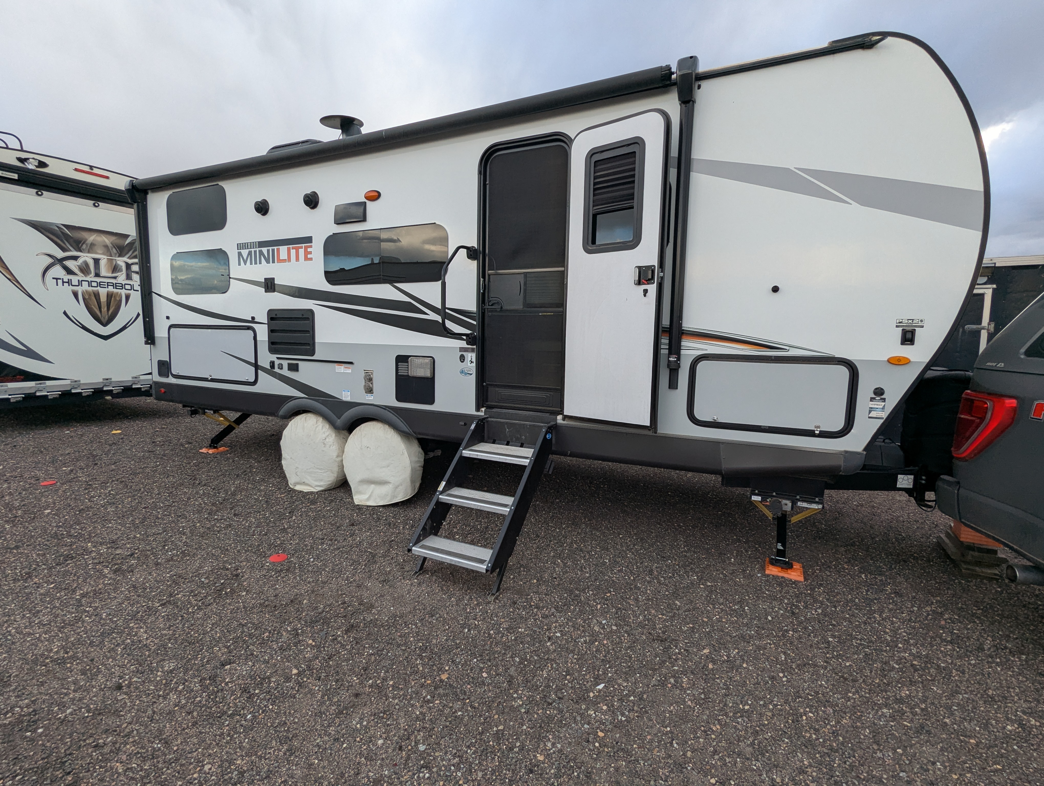 Full side exterior with entry steps